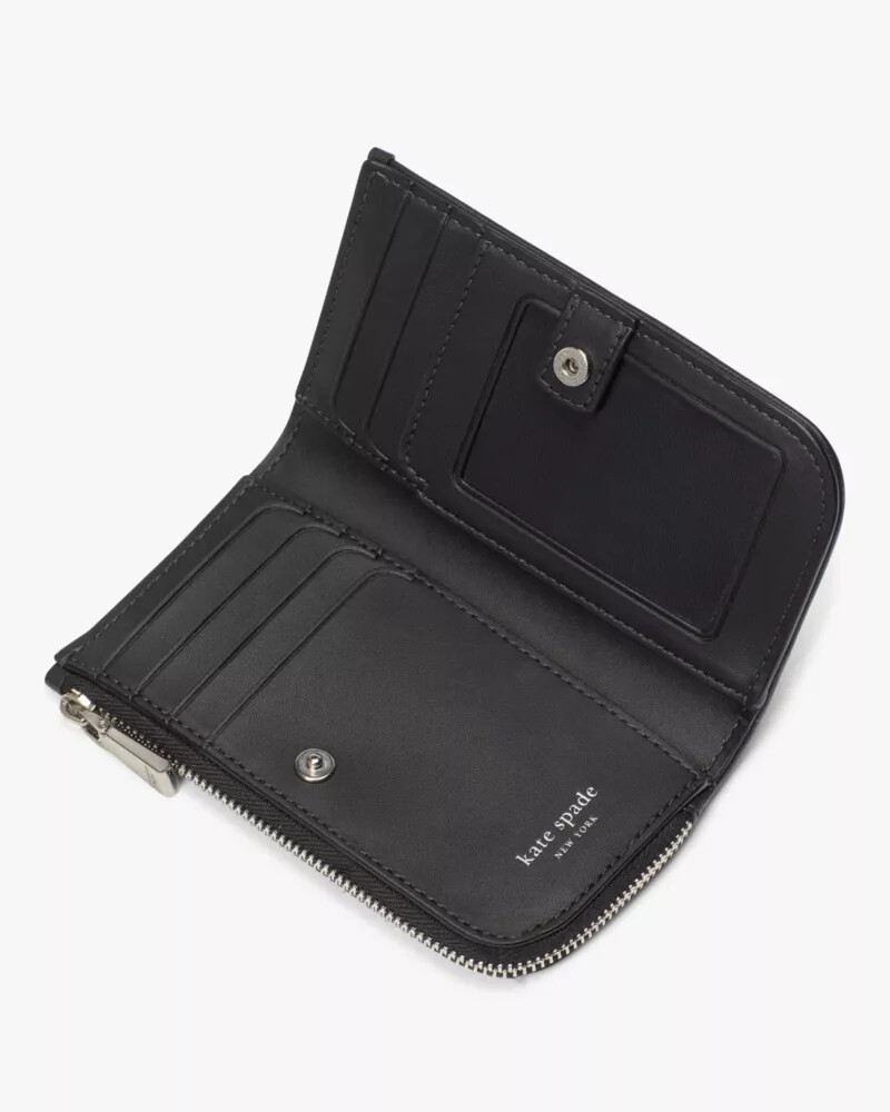 デヴィンスペード フラワージャカード 二つ折り財布 ブラックマルチ